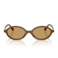 Miu Miu Occhiali da Sole MU04ZS 29Q10Y Verde Militare Marrone Chiaro Donna 