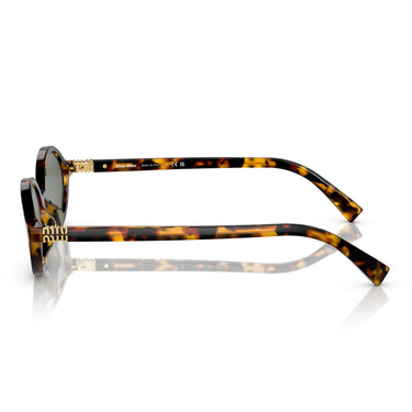 Miu Miu Okulary Przeciwsłoneczne MU04ZS VAU04M Marrone Miele/Verde Specchio Argento Donna 2