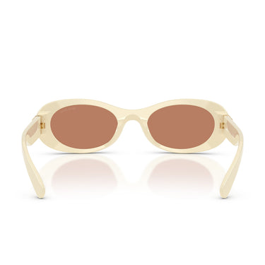 Miu Miu Sonnenbrille MU06ZS 21D90Q Weiß Milch Braun Damen 4