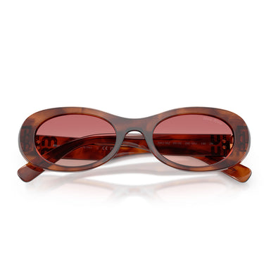 Miu Miu Sonnenbrille MU06ZS 26E50U Tabacco Striato/Etruscan Damen 4