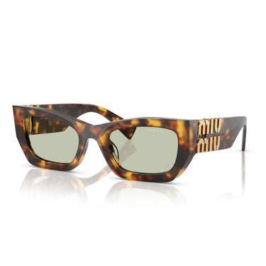 Miu Miu Okulary Przeciwsłoneczne MU09WS 14L50O Brązowy Miód/Zielony Damskie 2