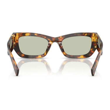 Miu Miu Okulary Przeciwsłoneczne MU09WS 14L50O Brązowy Miód/Zielony Damskie 4