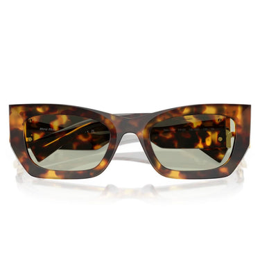 Miu Miu Okulary Przeciwsłoneczne MU09WS 14L50O Brązowy Miód/Zielony Damskie 5