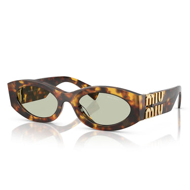 Miu Miu Okulary Przeciwsłoneczne MU11W 14L50O Havana/Verde Chiaro Damskie 1