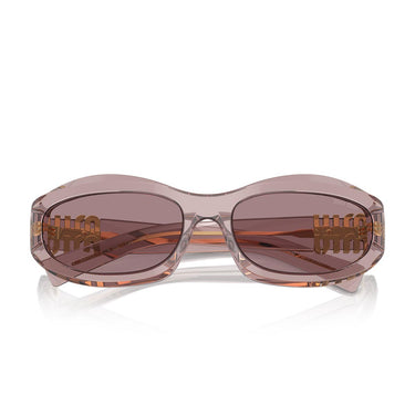 Miu Miu Occhiali da Sole MU14ZS 12W20I Viola Trasparente/Viola Chiaro Donna 4