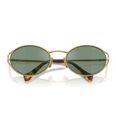 Miu Miu Gafas de Sol MU52Y 5AK04M Oro/Verde Espejado Gris Mujer 4