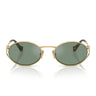 Miu Miu Gafas de Sol MU52Y 5AK04M Oro/Verde Espejado Gris Mujer