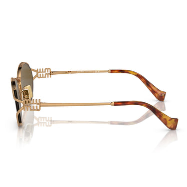 Miu Miu Okulary Przeciwsłoneczne MU52Y 7OE01T Złoto/Brąz Damskie 2