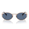 Miu Miu Gafas de Sol MU52Y ZVF1V1 Oro/Azul Oscuro Mujer