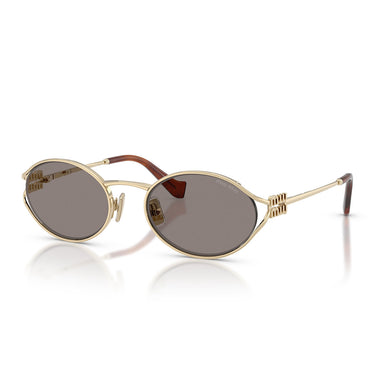Miu Miu Gafas de Sol MU52Y ZVN80Q Oro Pálido/Gris Oscuro Mujer 2