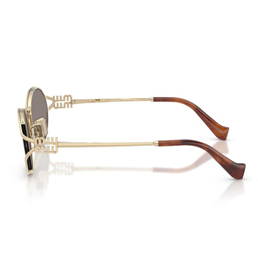 Miu Miu Gafas de Sol MU52Y ZVN80Q Oro Pálido/Gris Oscuro Mujer 3