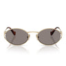 Miu Miu Gafas de Sol MU52Y ZVN80Q Oro Pálido/Gris Oscuro Mujer