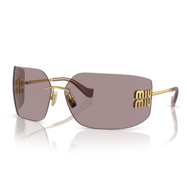 Miu Miu Okulary Przeciwsłoneczne MU54YS 5AK06I Złoto/Brąz Damskie 1