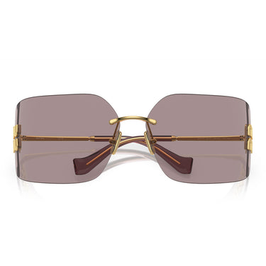Miu Miu Okulary Przeciwsłoneczne MU54YS 5AK06I Złoto/Brąz Damskie 4