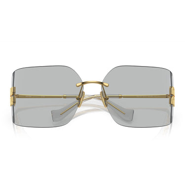 Miu Miu Okulary Przeciwsłoneczne MU54YS 5AK30B Złoto-Jasnoszary Damskie 4
