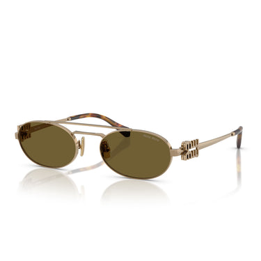 Miu Miu Okulary Przeciwsłoneczne MU54ZS 7OE09Z Złoto/Brąz Damskie 2