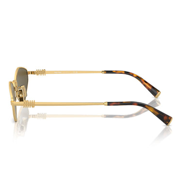 Miu Miu Okulary Przeciwsłoneczne MU56ZS 5AK09Z Złoty/Brązowy Damskie 2