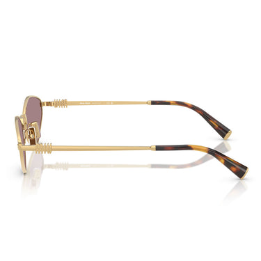 Miu Miu Okulary Przeciwsłoneczne MU56ZS 5AK20I Złoto/Brązowy Gradient Damskie 2