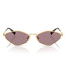 Miu Miu Okulary Przeciwsłoneczne MU56ZS 5AK20I Złoto/Brązowy Gradient Damskie