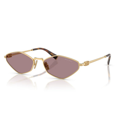 Miu Miu Okulary Przeciwsłoneczne MU56ZS 5AK20I Złoto/Brązowy Gradient Damskie 1