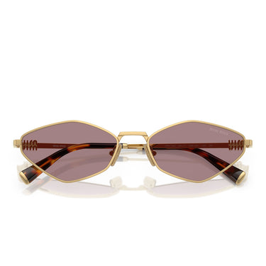 Miu Miu Okulary Przeciwsłoneczne MU56ZS 5AK20I Złoto/Brązowy Gradient Damskie 4