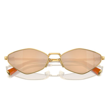 Miu Miu Okulary Przeciwsłoneczne MU56ZS 5AK40D Złoto-Pomarańczowy Gradient Damskie 4