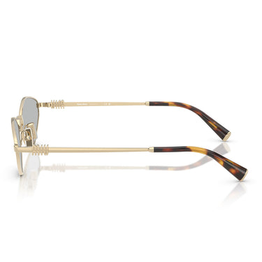 Miu Miu Okulary Przeciwsłoneczne MU56ZS ZVN50K Złoto/Jasnoszary Damskie 3