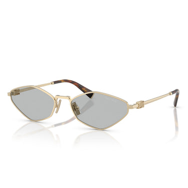 Miu Miu Okulary Przeciwsłoneczne MU56ZS ZVN50K Złoto/Jasnoszary Damskie 2