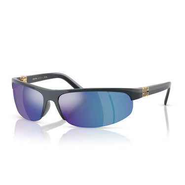 Miu Miu Okulary Przeciwsłoneczne MUA02S 19Y10K Avio Metallizzato/Blu Specchiato Damskie 2