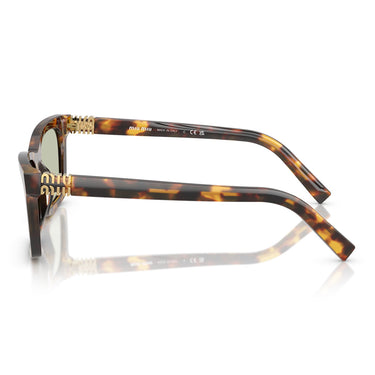 Miu Miu Gafas de Sol MUA05S 14L50O Havana Verde Donna 2