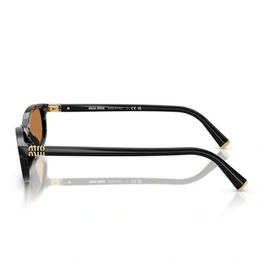 Miu Miu Okulary Przeciwsłoneczne MUA06S 16K10I Czarny/Brązowy Damskie 3