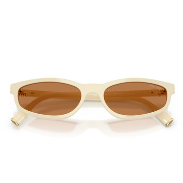 Miu Miu Okulary Przeciwsłoneczne MUA06S 21D90Q Biały/Brązowy Damskie 4