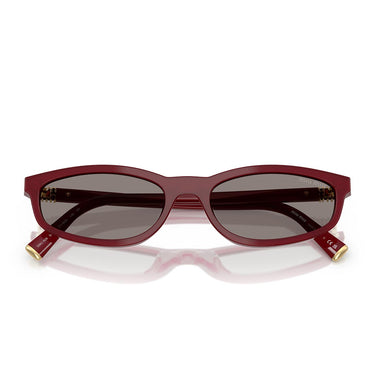 Miu Miu Occhiali da Sole MUA06S 21I80Q Burgundy Opalino/Grigio Scuro Donna 4