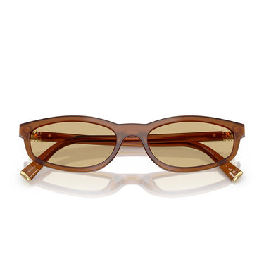 Miu Miu Occhiali da Sole MUA06S 22I10R Ambra Opalino/Giallo Donna 4