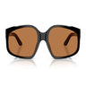 Miu Miu Okulary Przeciwsłoneczne MUA07S 16K90Q Czarny/Brązowy Damskie