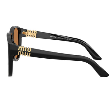 Miu Miu Okulary Przeciwsłoneczne MUA08S 16K90Q Czarny/Brązowy Damskie 3
