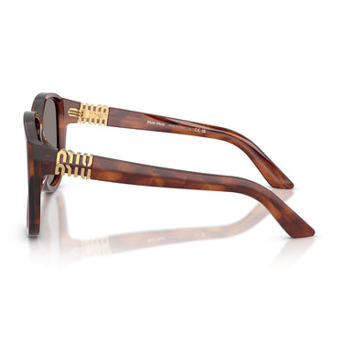 Miu Miu Okulary Przeciwsłoneczne MUA08S 26E80Q Tabacco Striato/Grigio Scuro Damskie 3