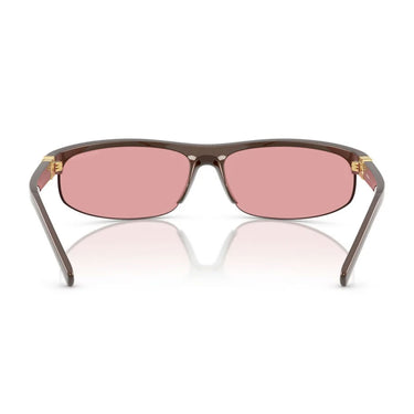 Miu Miu Okulary Przeciwsłoneczne MUA02S 14Y70J Cacao Metallizzato/Rosa Specchiato Damskie 4