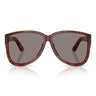 Miu Miu Sonnenbrille MUA08S 26E80Q Tabak Gestreift/Dunkelgrau Damen