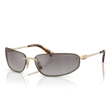 Miu Miu Occhiali da Sole MUA50S ZVN30C Oro Pallido/Blu Sfumato Argento Donna 1