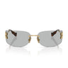 Miu Miu Okulary Przeciwsłoneczne MUA51S 5AK50K Złoty/Szary Damskie