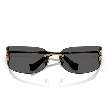 Miu Miu Okulary Przeciwsłoneczne MUA51S 5AK5S0 Złoto/Ciemny Szary Damskie 4