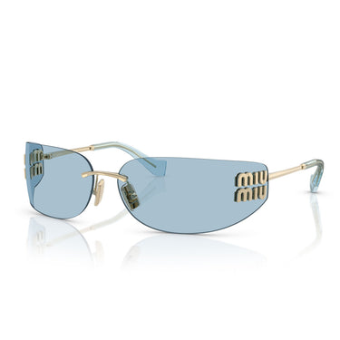 Miu Miu Okulary Przeciwsłoneczne MUA51S ZVN10P Złoty/Niebieski Damskie