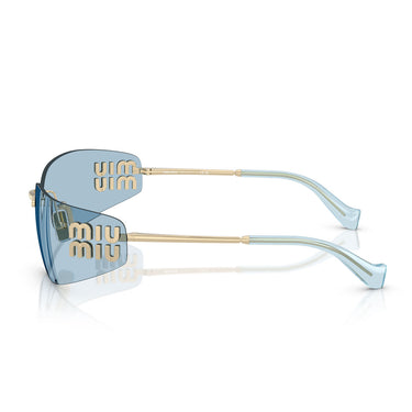 Miu Miu Okulary Przeciwsłoneczne MUA51S ZVN10P Złoty/Niebieski Damskie