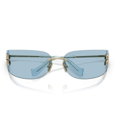 Miu Miu Okulary Przeciwsłoneczne MUA51S ZVN10P Złoty/Niebieski Damskie