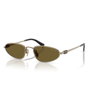 Miu Miu Okulary Przeciwsłoneczne MUA52S 26C09Z Złoto/Ciemny Brąz Damskie 2