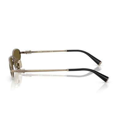 Miu Miu Okulary Przeciwsłoneczne MUA52S 26C09Z Złoto/Ciemny Brąz Damskie 3