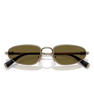 Miu Miu Okulary Przeciwsłoneczne MUA52S 26C09Z Złoto/Ciemny Brąz Damskie 5