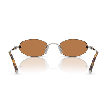 Miu Miu Sonnenbrille MUA54S 1BC90Q Silber/Braun Damen 4