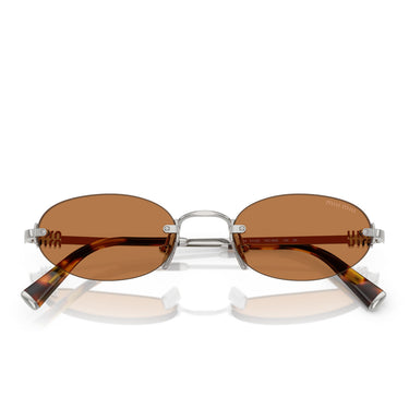 Miu Miu Sonnenbrille MUA54S 1BC90Q Silber/Braun Damen 5
